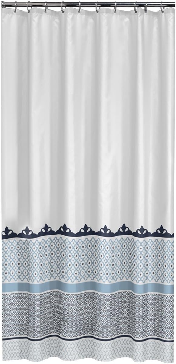 Sealskin Marrakech Shower Curtain, Polyester, Blue, 180 x 200 cm, W 70.9" x L 78.7" (1 Panels)