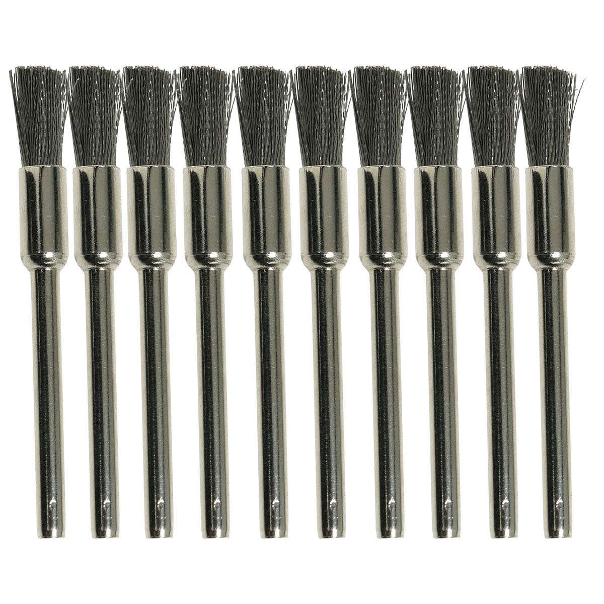 CZQC Pen Wire Brush 10PCS 50mm Pen Shape Steel End Brushes