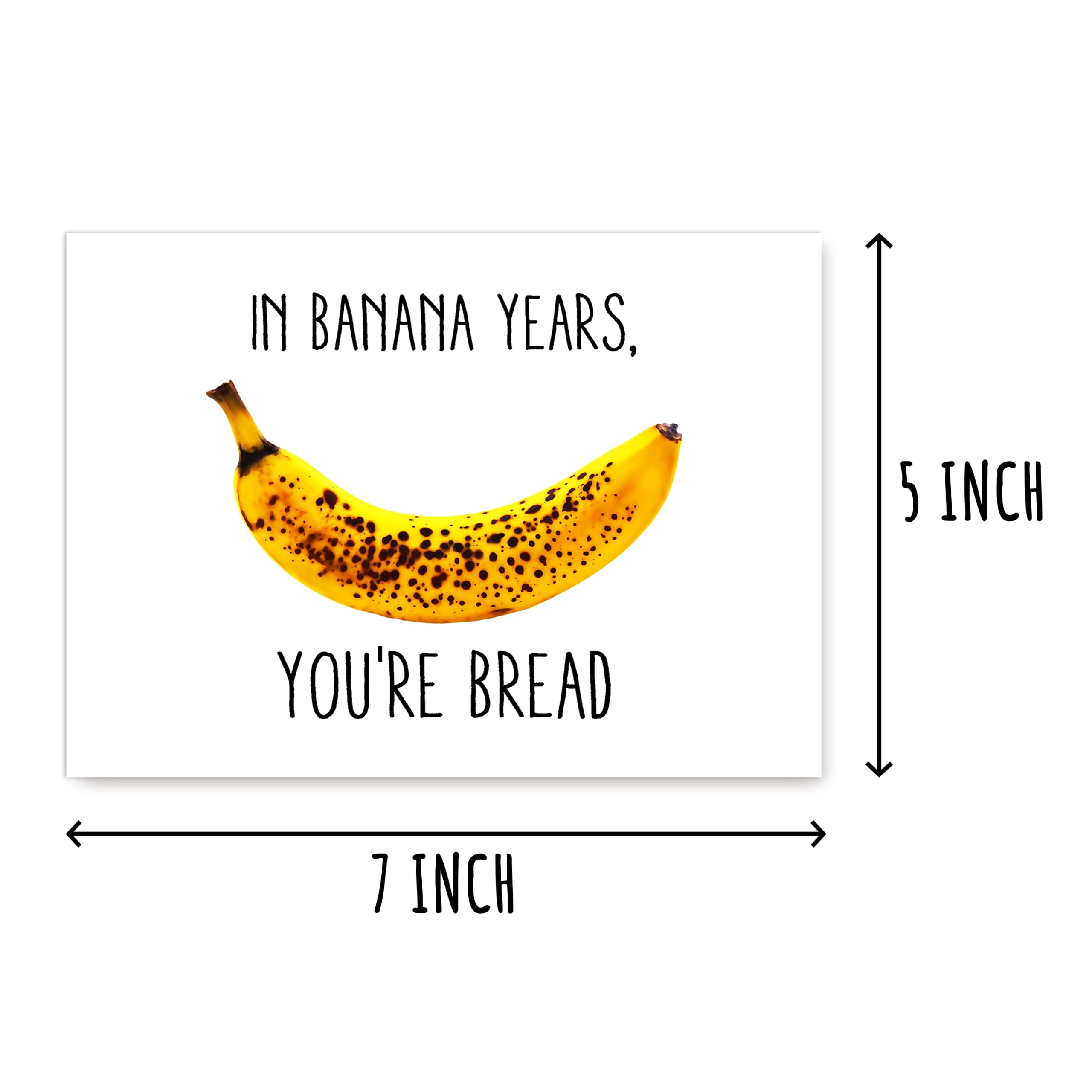 Lustige Bananen-Geburtstagskarte „The Older You Get“ – Witzige Karte Für Ihn & Sie, Blanko Innen