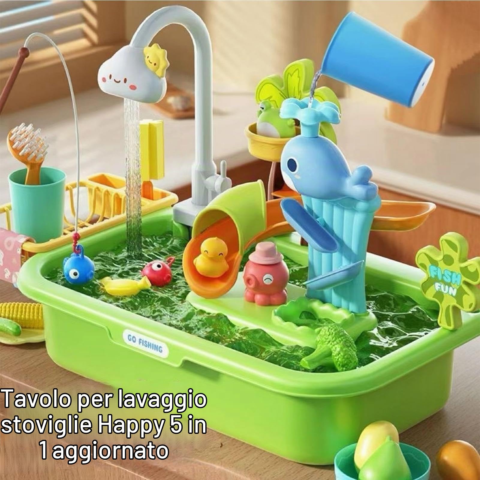 Tavolo Acqua Bambini,Gioco Da Spiaggia Estivo - Set Di Attività Sensoriali Per Bambini | Per E Bambine, Prescolari, Giardino, Patio, Spiaggia, Campeggio, Asilo, Casa, Sala Giochi
