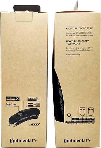 Miniatura 2 de Continental Grand Prix 5000 TT TR Timetrial Tubeless Ready - 700x25 - Negro - Juego de 2 neumáticos