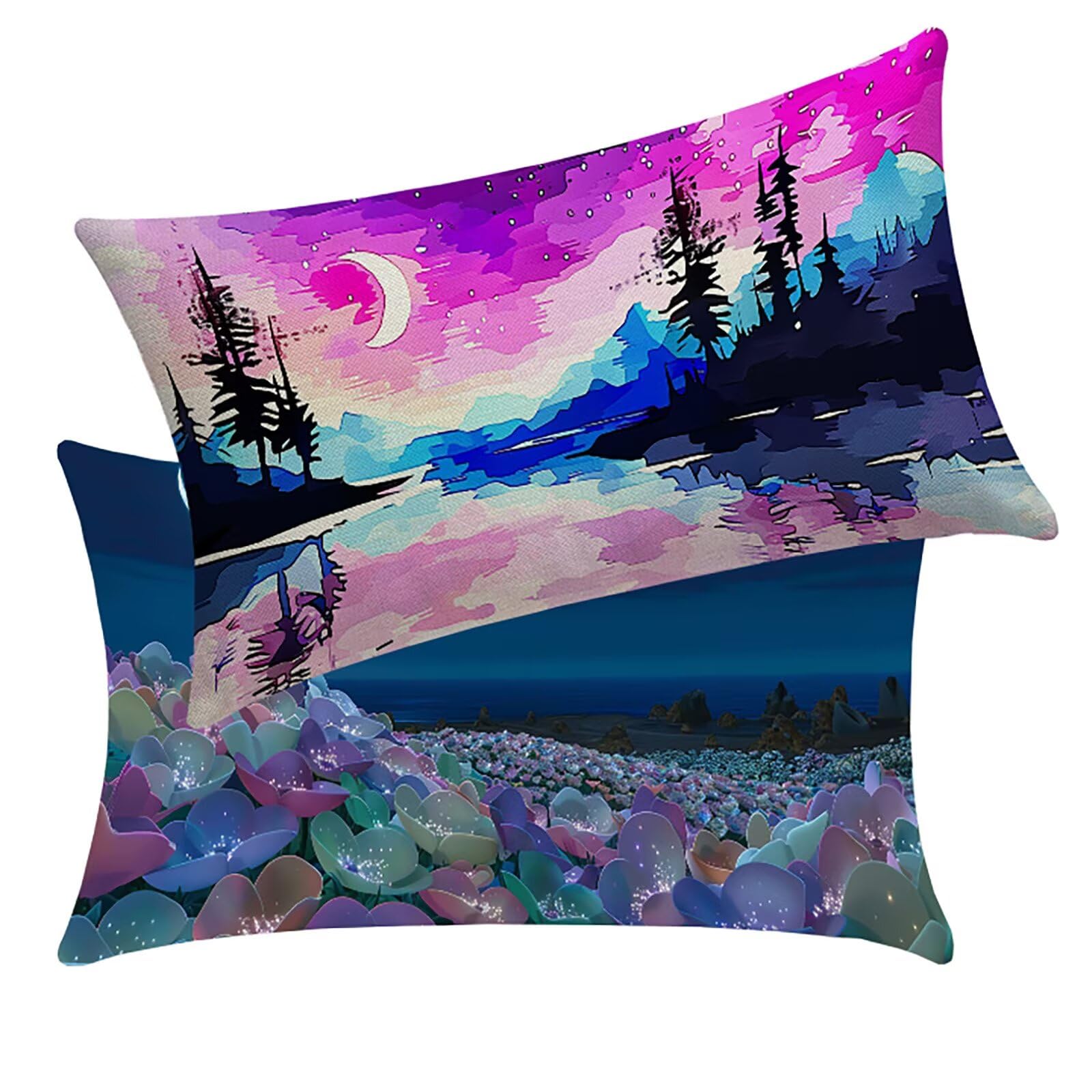 Housse coussin canape abstrait ciel etoile pour decorer un salon de jardin chaleureux