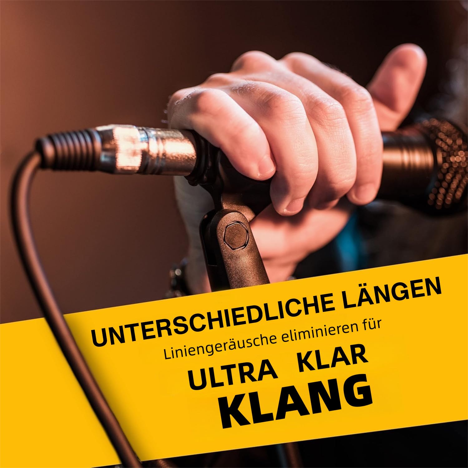 XLR Kabel Mikrofonkabel Patchkabel 7.5m 6Pack - XLR Stecker auf Buchse Mikrofonkabel - Symmetrisches Mikrofonschlangenkabel