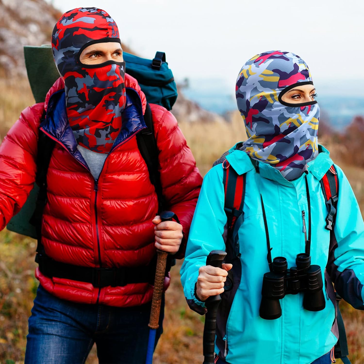 Tarpop 24 Pieces Ski Mask Balaclava Face Mask Full Face Cover for Men Skiing, UV Protection