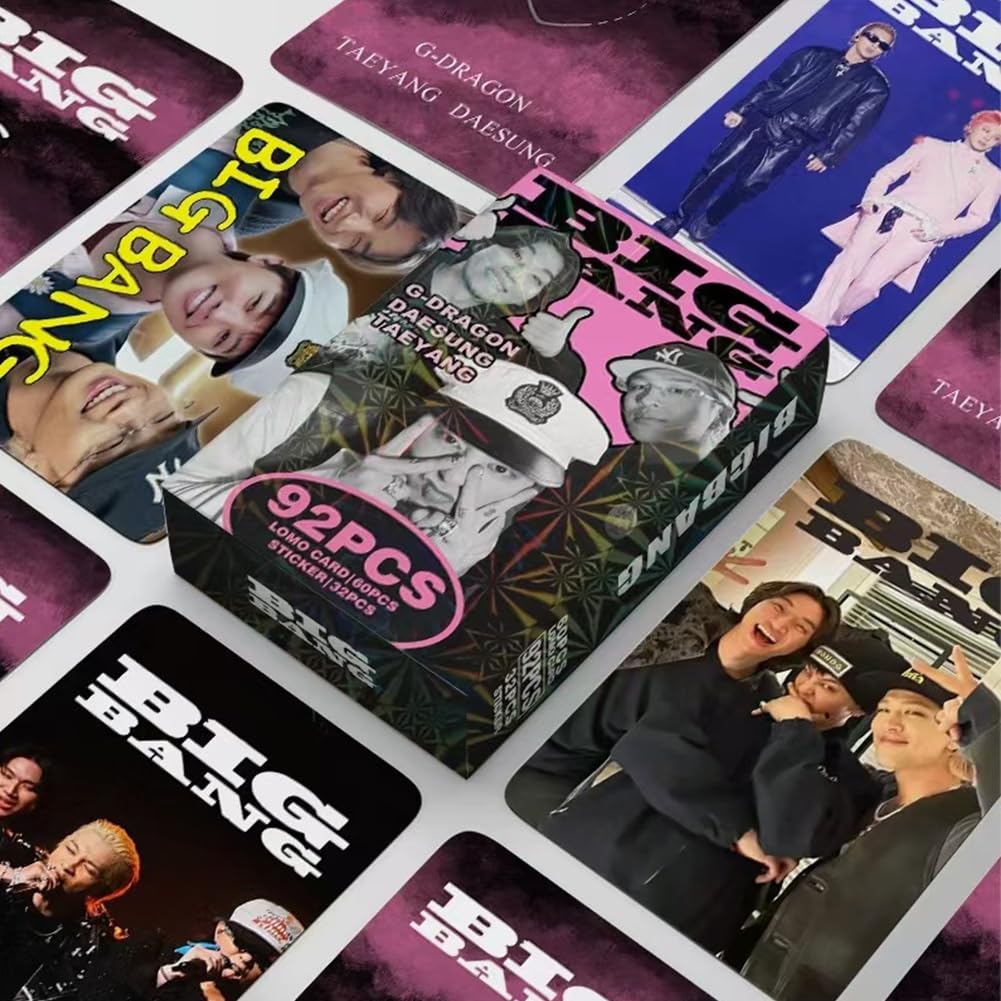 92PCS KPOP Bigbang Cards,Bigbang Photo Cards,Bigbang Álbum