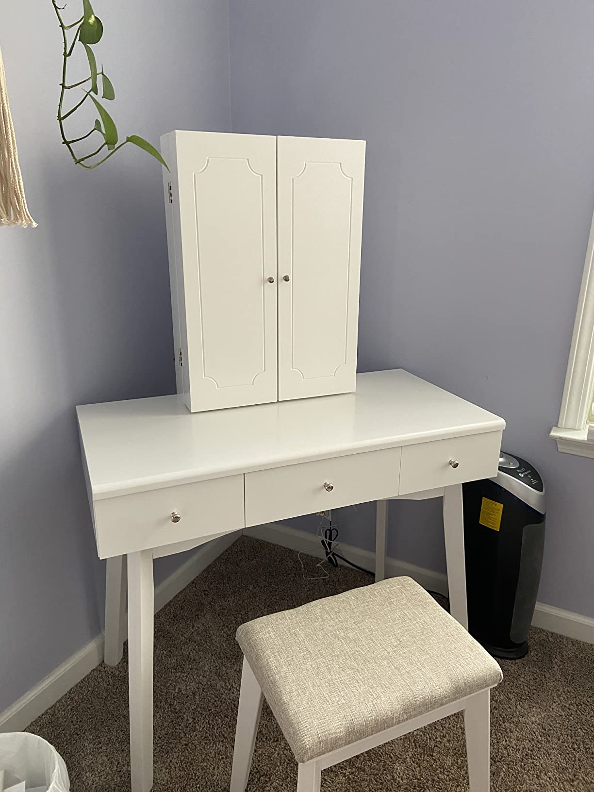 42/mo Finance BEWISHOME Vanity Desk with Lighted Mirror, Makeup