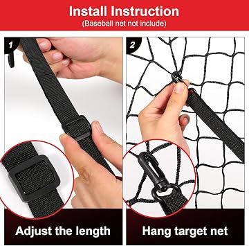Strike Zone Target Net,13.5x21.5in Pitching Strike Zone Net,Portable Strike Zone Plate for Baseball Pitching Accuracy Improve