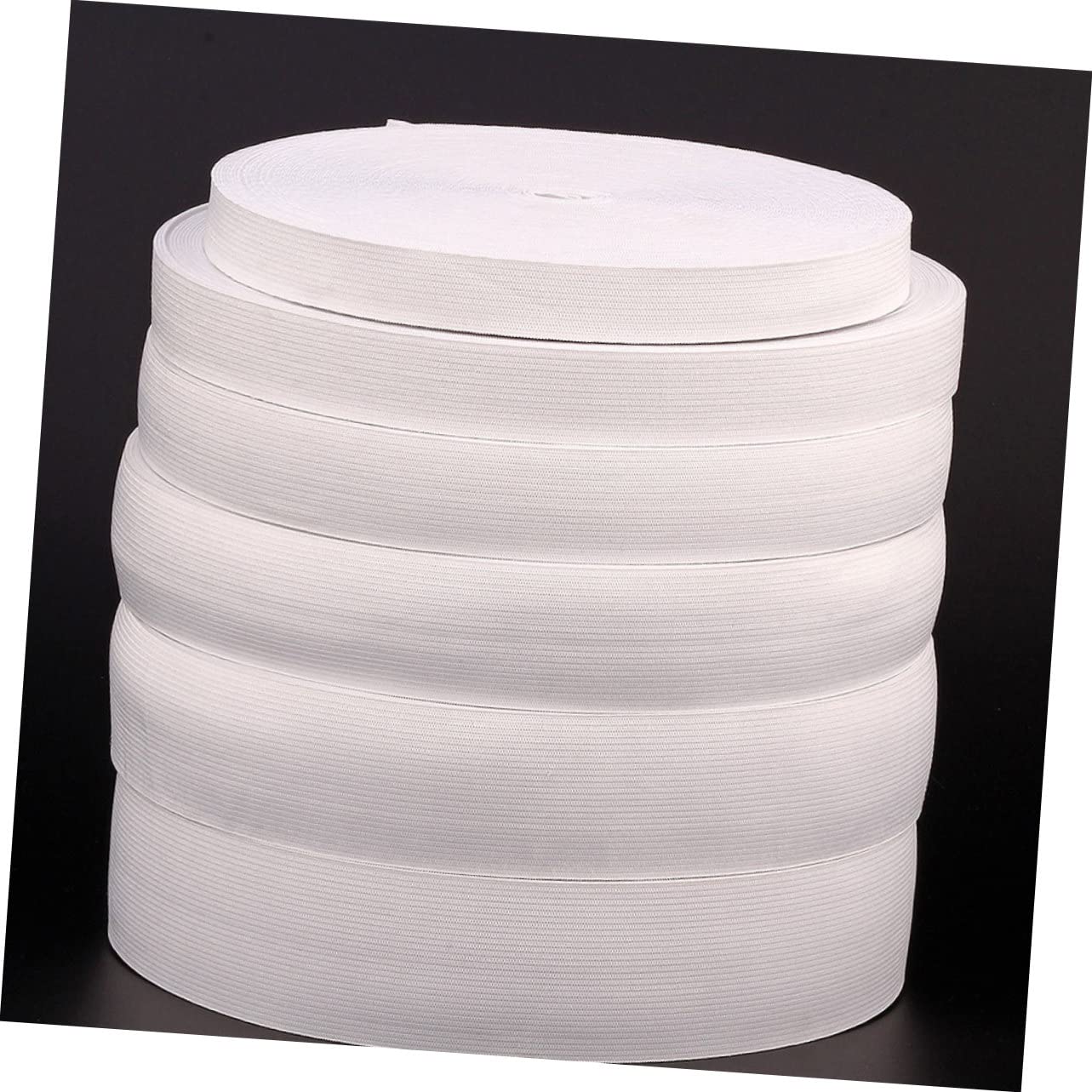 Homoyoyo Elastico Piatto per Cucire Metri di Bianco Elastici da Lavoro Maglia Elastico da Cucito Accessori per Abbigliamento Fettuccia per Cucire Accessori per Indumenti