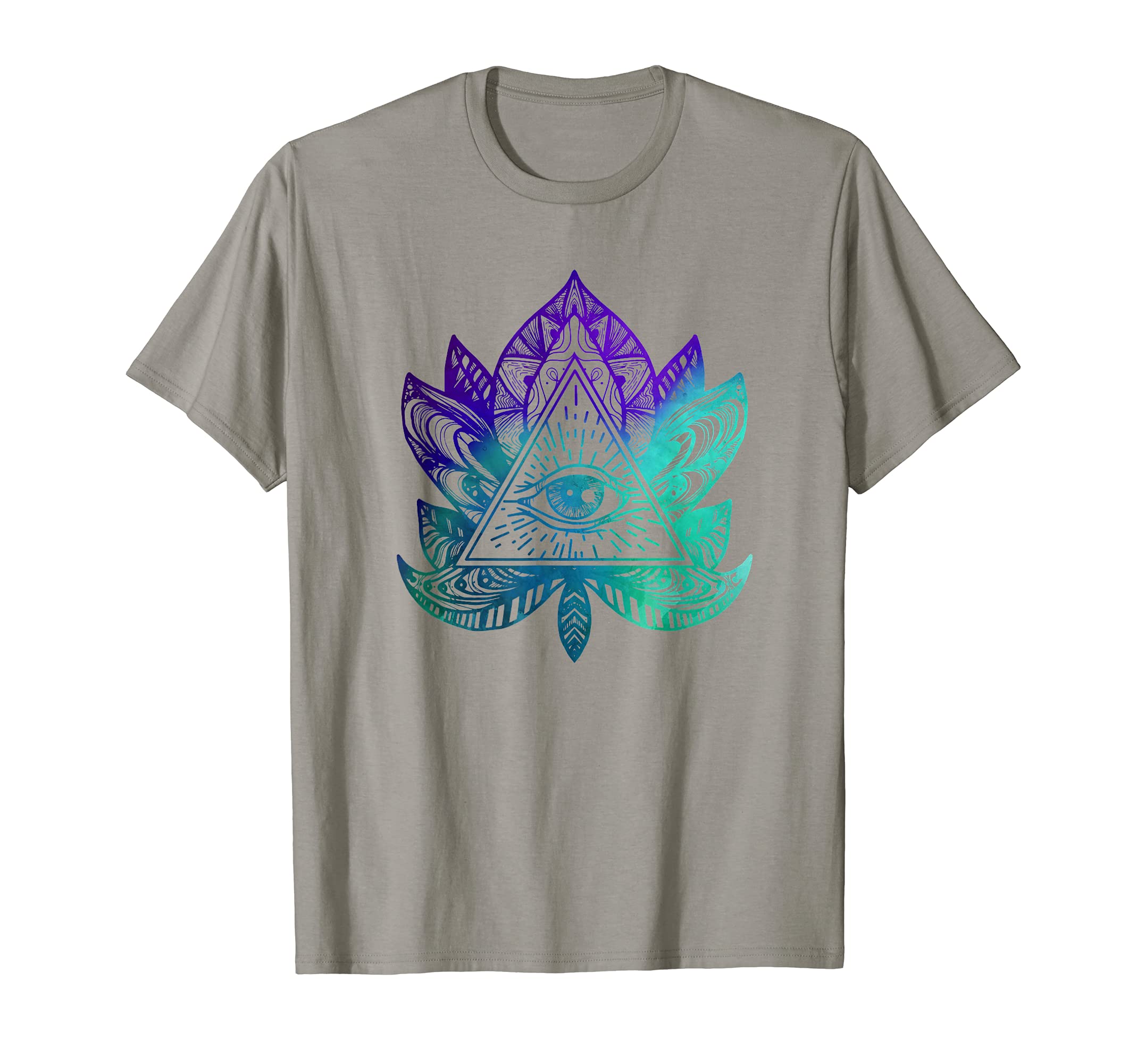 Spiritual Mandala Art CoAll Seeing Eye Mystic Dark Magic Mandala Art Yoga Meditation T-Shirt