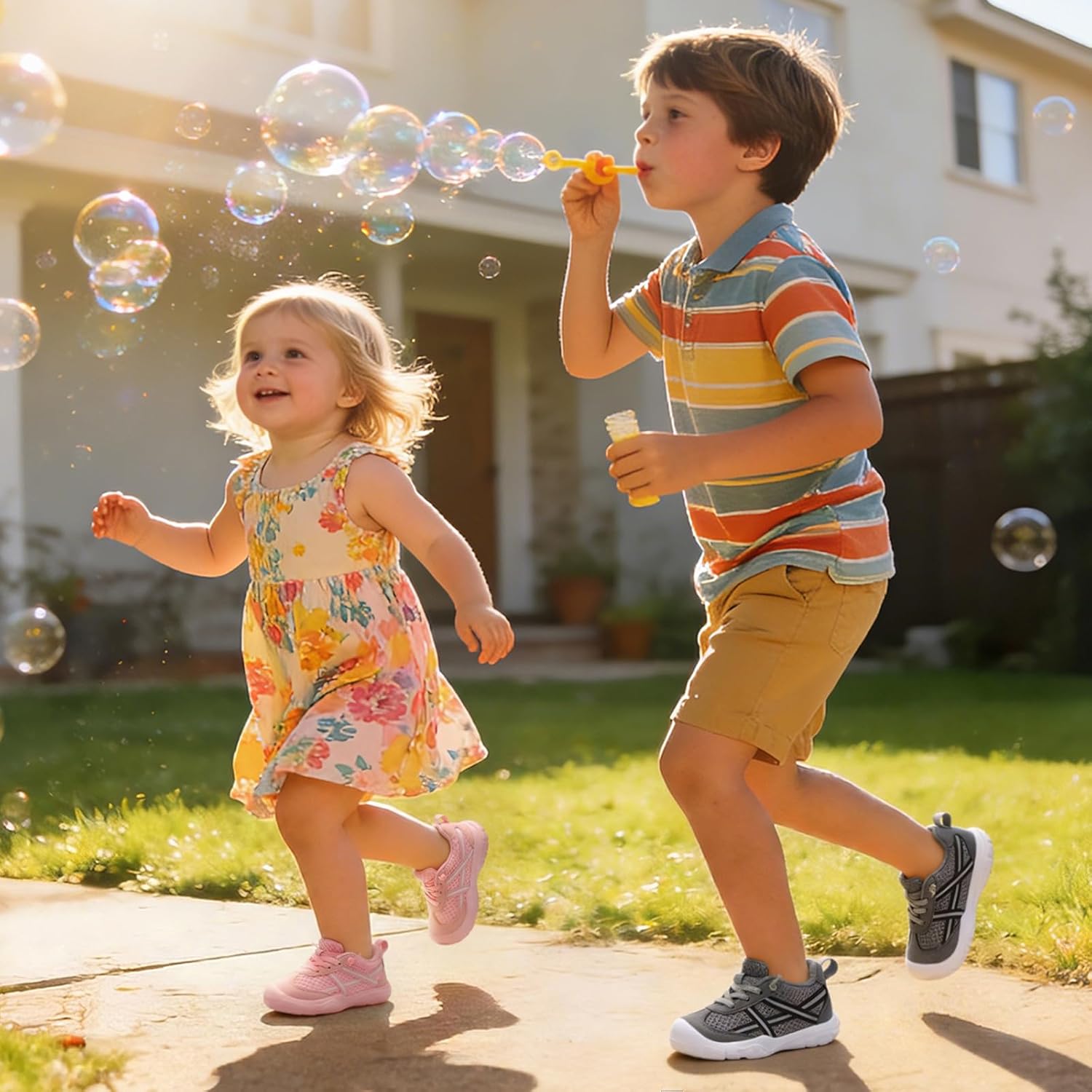 Besroad Toddler Shoes Boys Girls Barefoot Walking Shoes Kids Breathable Running Sneakers Slip On Tennis Shoes - Image 2