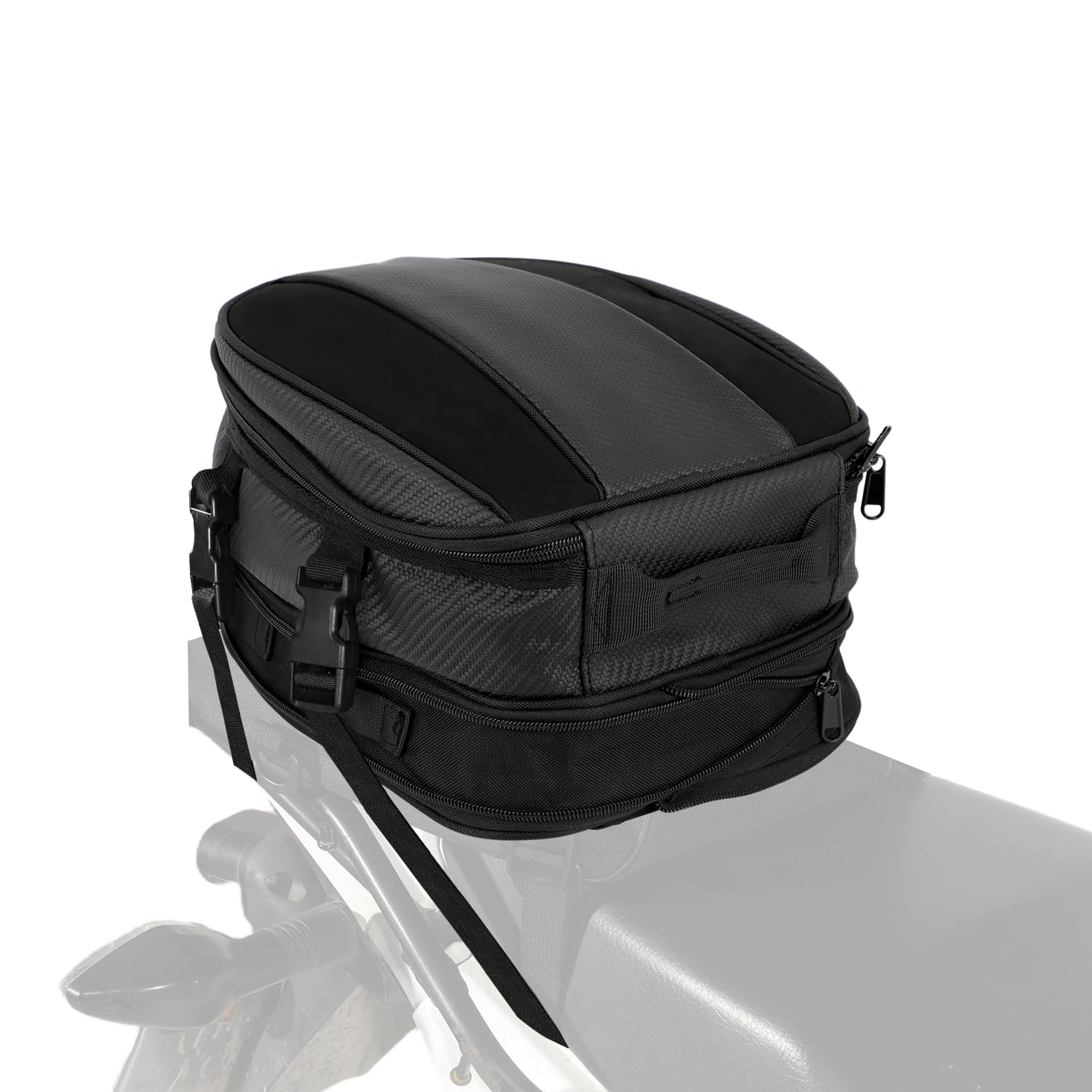Borsa Per Casco Moto Cinghie Fibbie Rhinowalk Borsa Multifunzionale Per Moto, Borsa Da Sella Per Moto, Borsa Per Portapacchi, 30 L Borsa Serbatoio Moto