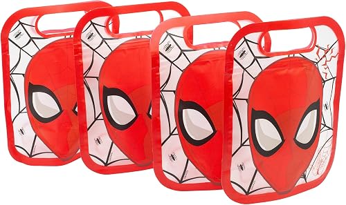 Stor Set de 4 Sacs Alimentaires avec Fermeture Zip Spider-Man 425ml - Sacs Réuti
