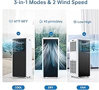 Vista 3 de Conditioner-8000 BTU - Aire acondicionado portátil, color blanco