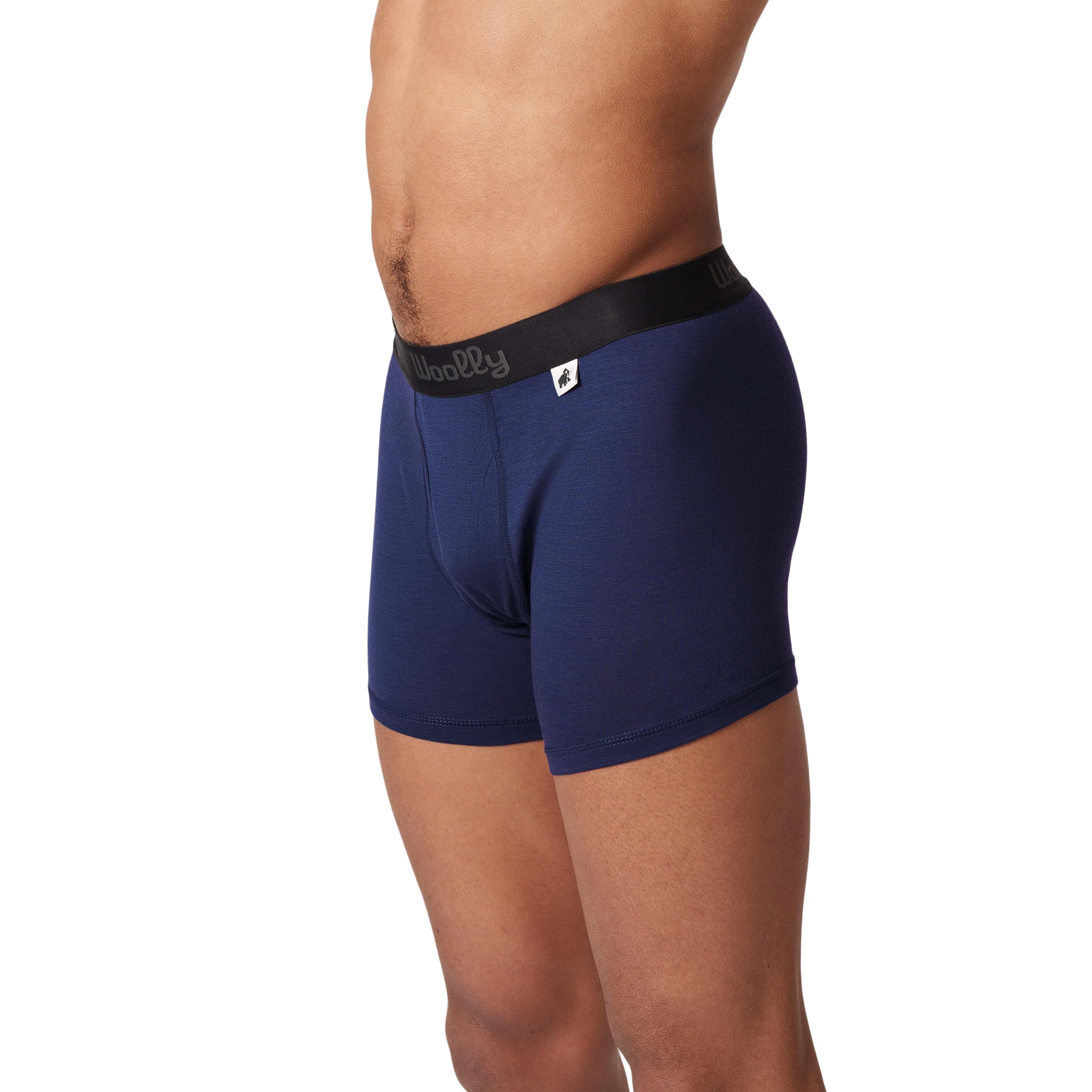 Woolly Men's 100% Merino Wool Active Boxers for Everyday, RWS Certified