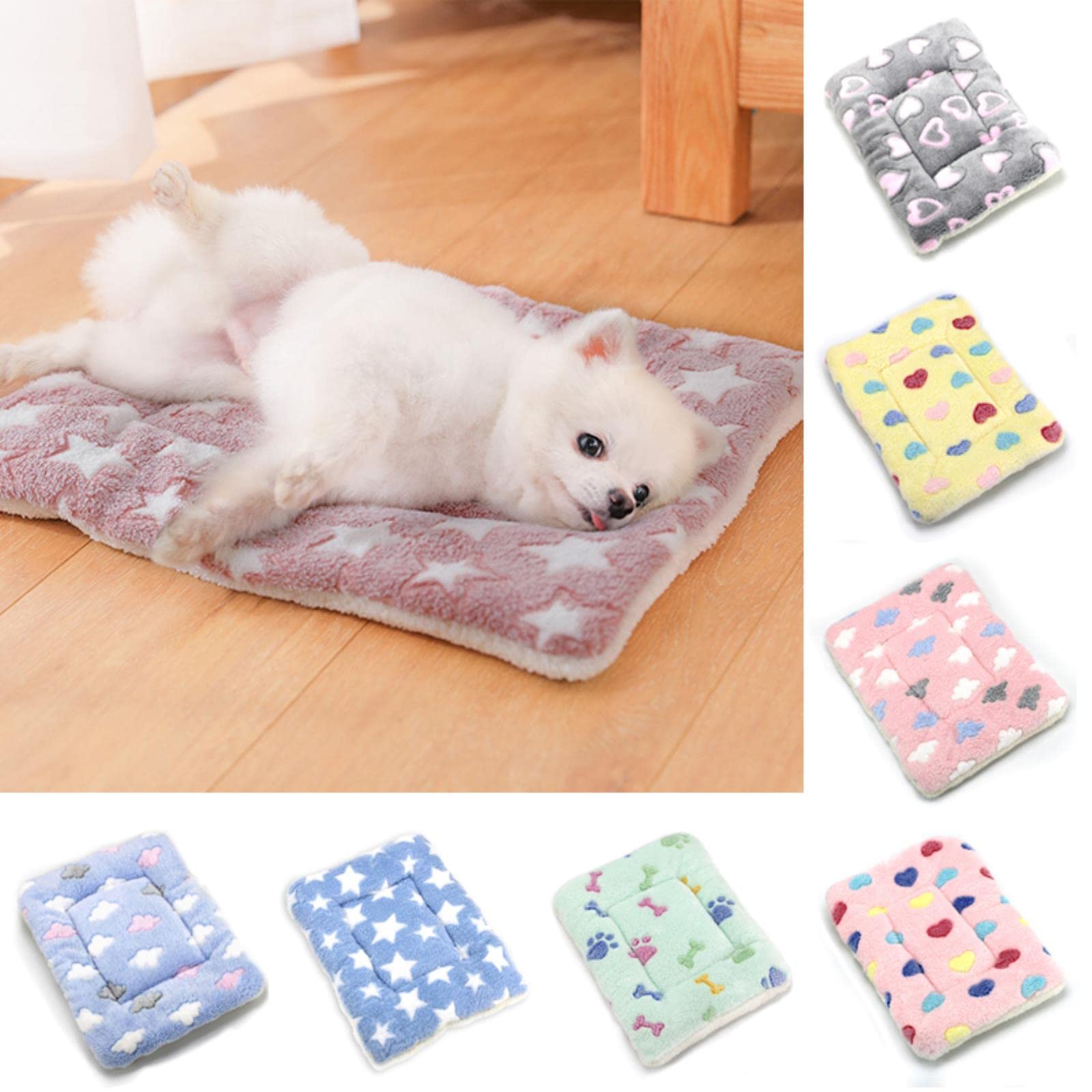KOOBS Coperta per Cani Cuscinetto per Peluche Morbido da Pet Ispessato Materasso per Pet Materasso Cucciolo di Divano Gatto Cuscino Caldo per Dormire