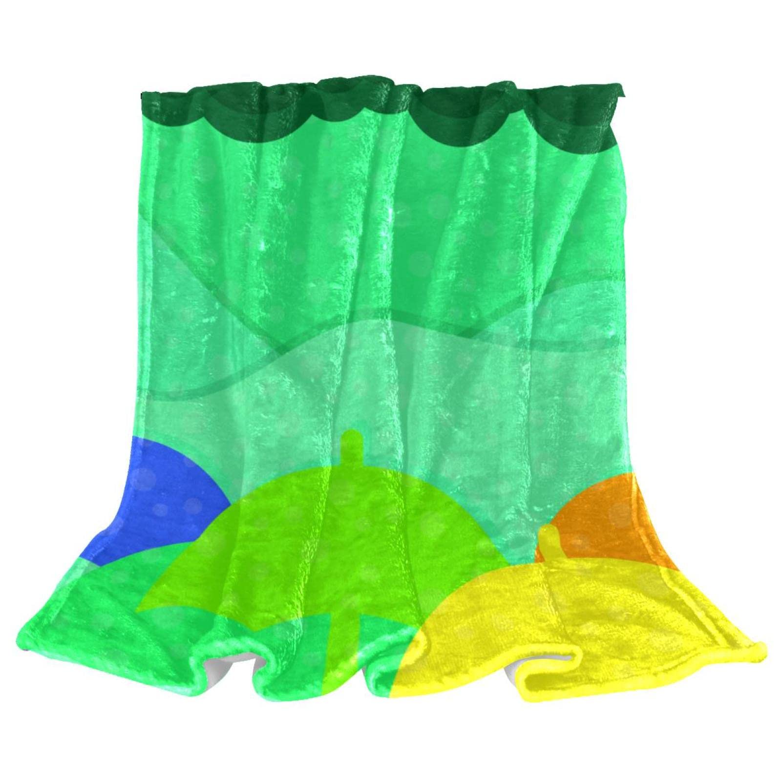 Jeté de lit en polaire coloré plaid canapé doux léger