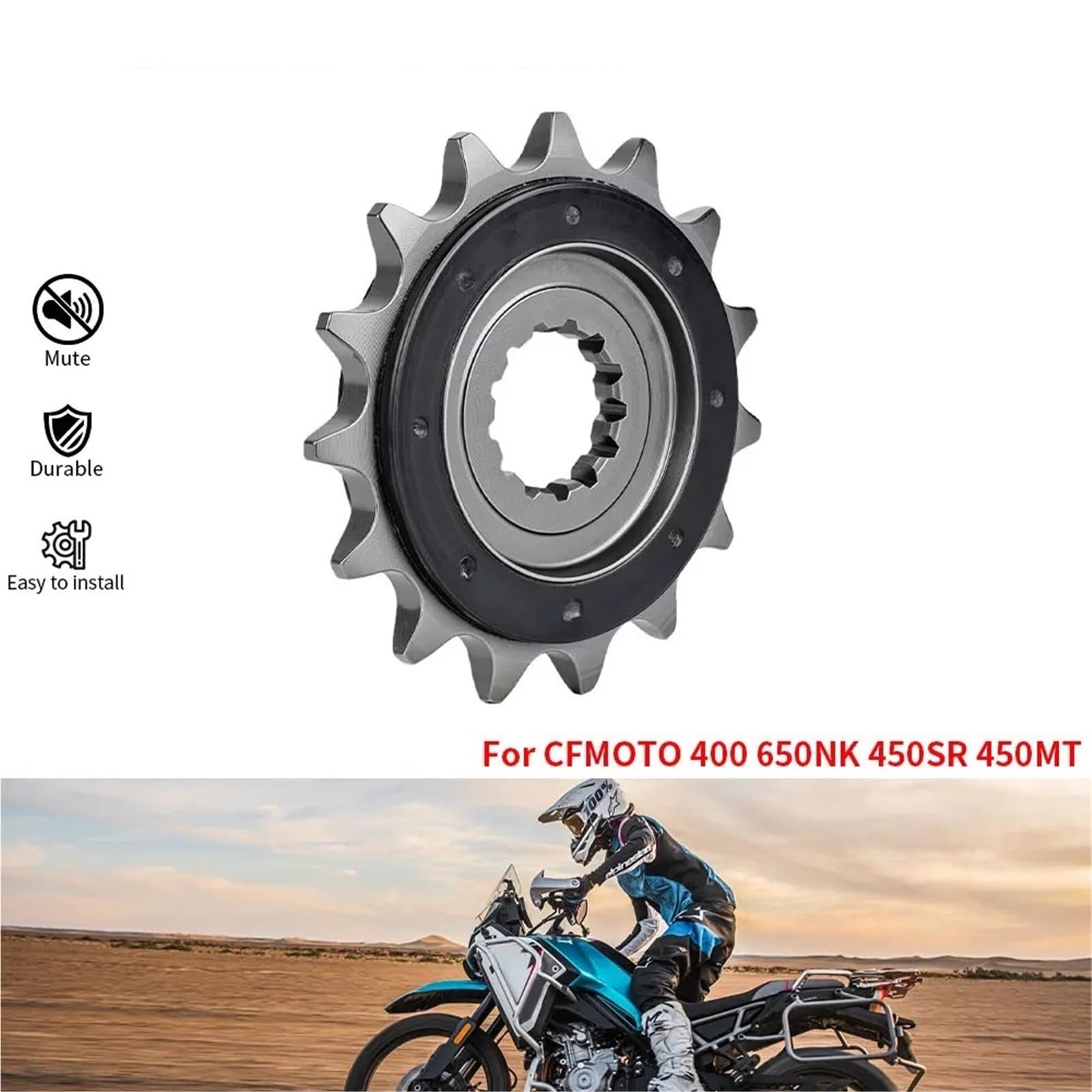 Łańcuch Do Cfmoto 450MT 450SR 650NK 400NK Przednia Zębatka