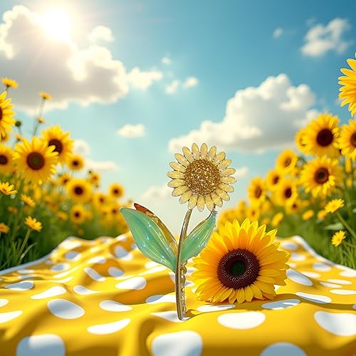 Miniatura 3 de Pinzas para el cabello con diseño de girasol, elegantes pinzas antideslizantes para el cabello con forma de flor, pinzas antideslizantes para el