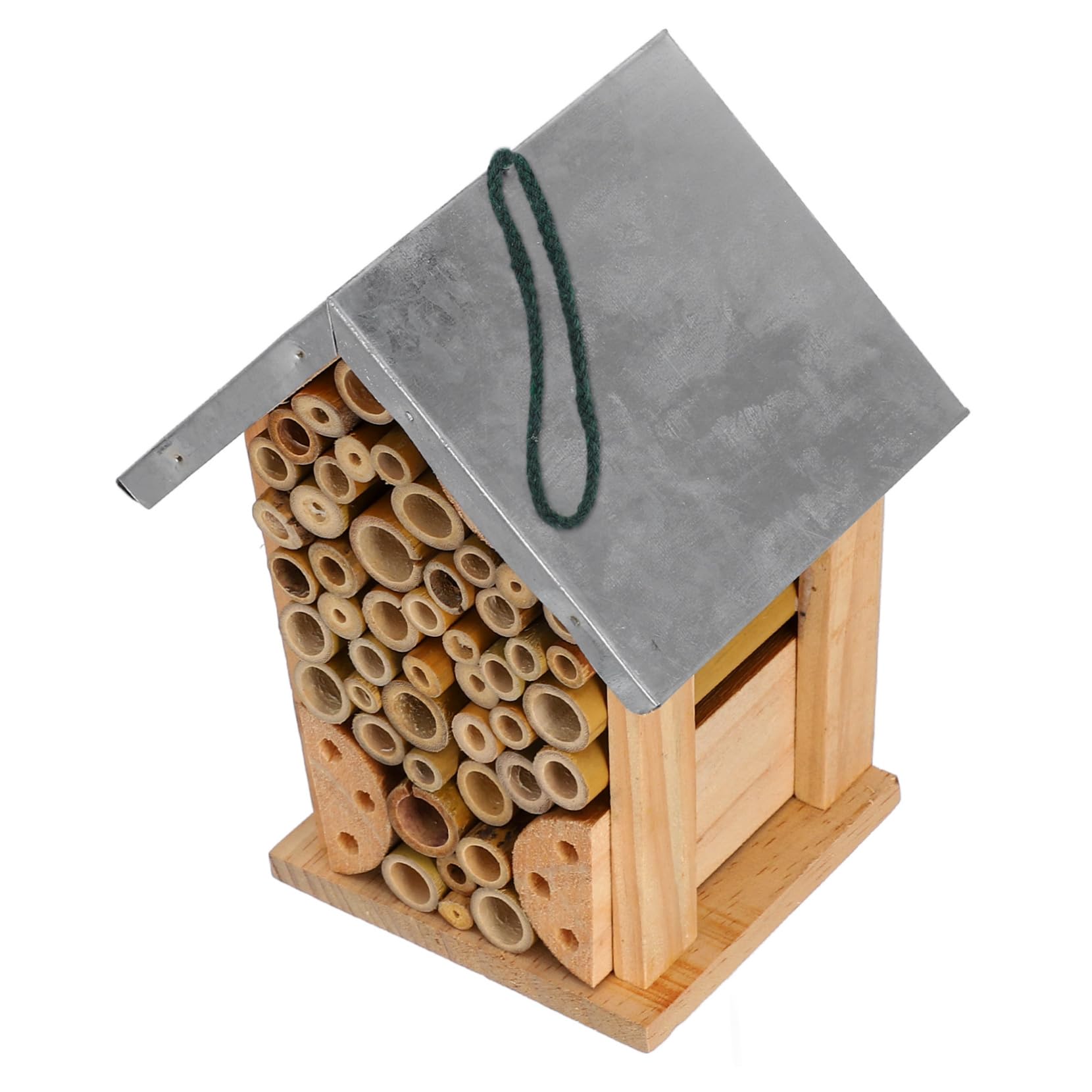 Happyyami Hängendes Insektenhotel für Garten und Eisen Geräumig und Bequem für Schmetterlinge und Bestäuber