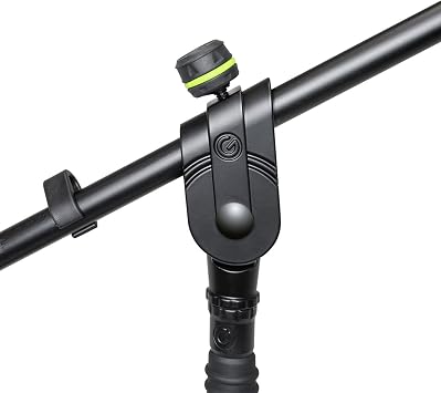 Gravity Microphone Stand MS 2321 B Microphone Stand with Round Base and Boom 2-Point Adjustment, black