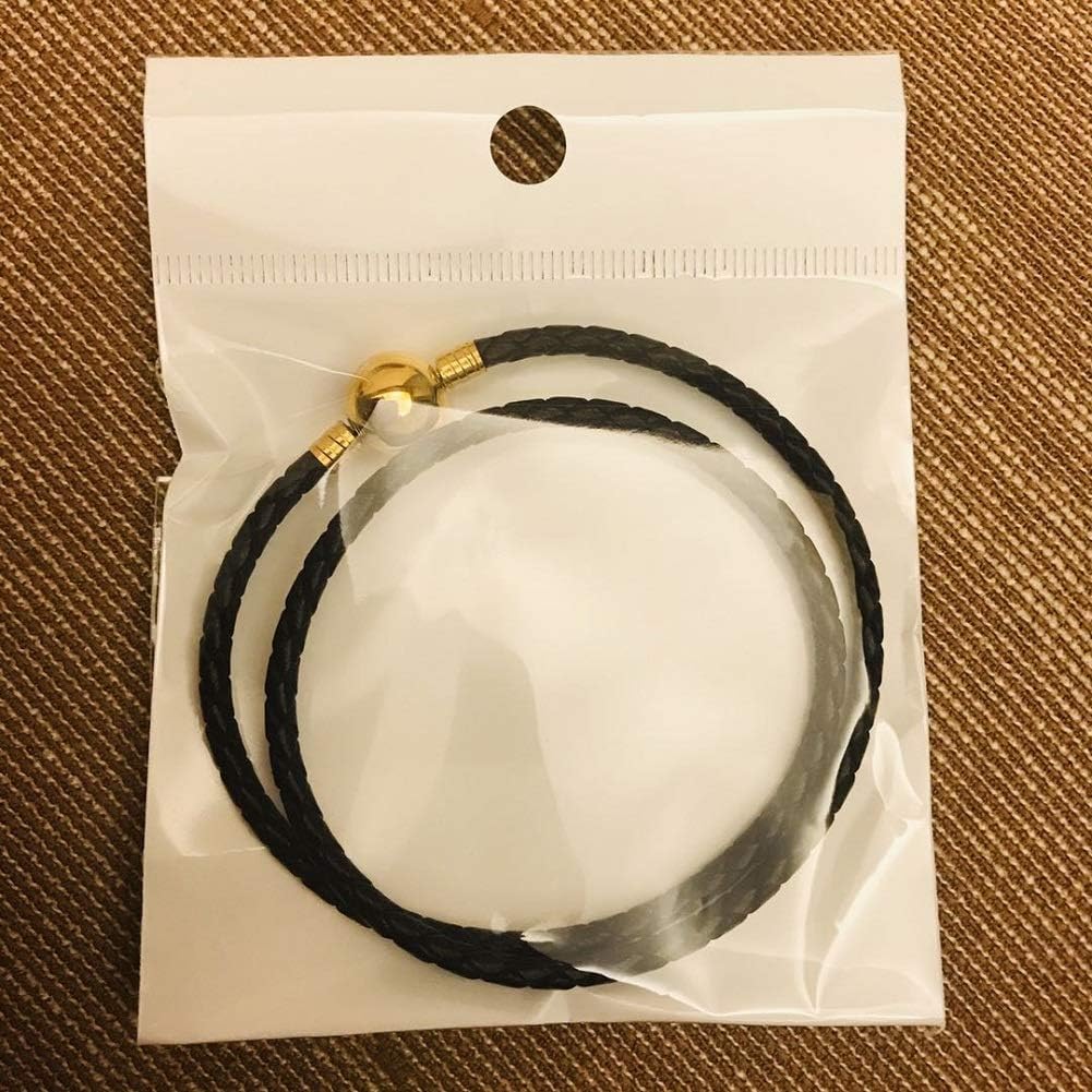 JMQJewelry Leather Charm Braided-Double Chain Womens Charm for Bracelets Girl Jewelry 18cm 7.1inches Christmas Halloween 2023