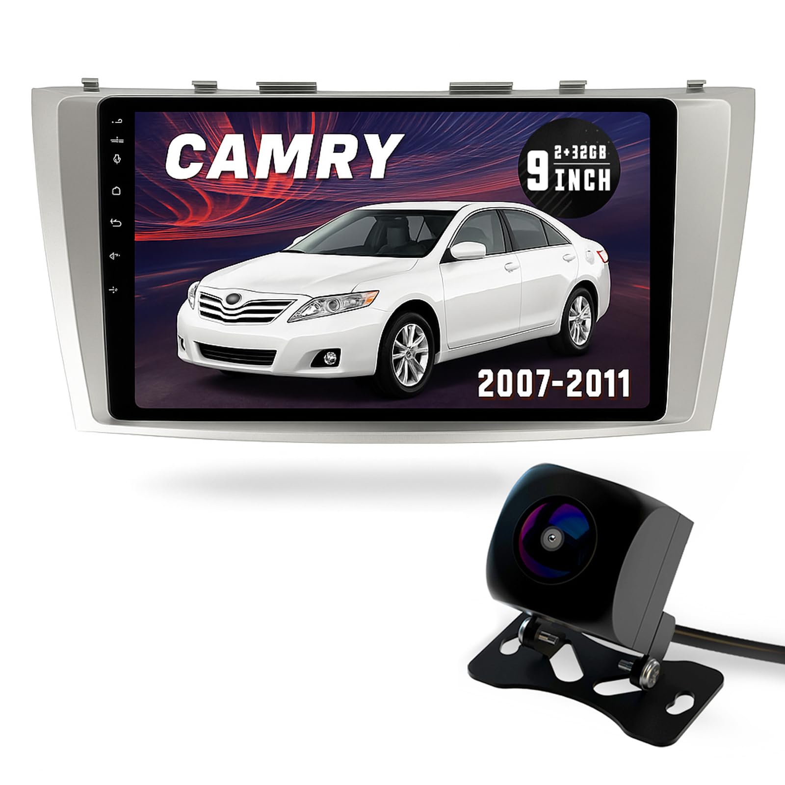 Car Stereo Radio Android Navigation for Toyota Camry 2006 2007 2008 2009 2010 2011 Radio,9inch HD IPS Touch Screen,4-Core Wireless CarPlay Andriod Auto Bluetooth in Dash Navigation GPS (2GB+32GB)-image-38
