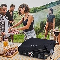 Vista 3 de Cubierta de parrilla para parrillas Blackstone de 17 pulgadas sin tapa superior, cubierta de parrilla Blackstone impermeable para parrillas