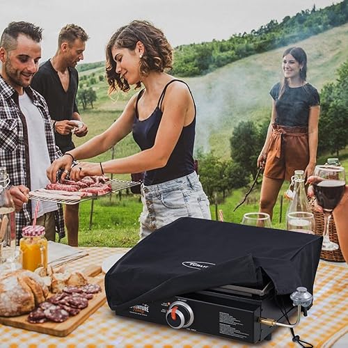 Miniatura 3 de Cubierta de parrilla para parrillas Blackstone de 17 pulgadas sin tapa superior, cubierta de parrilla Blackstone impermeable para parrillas o