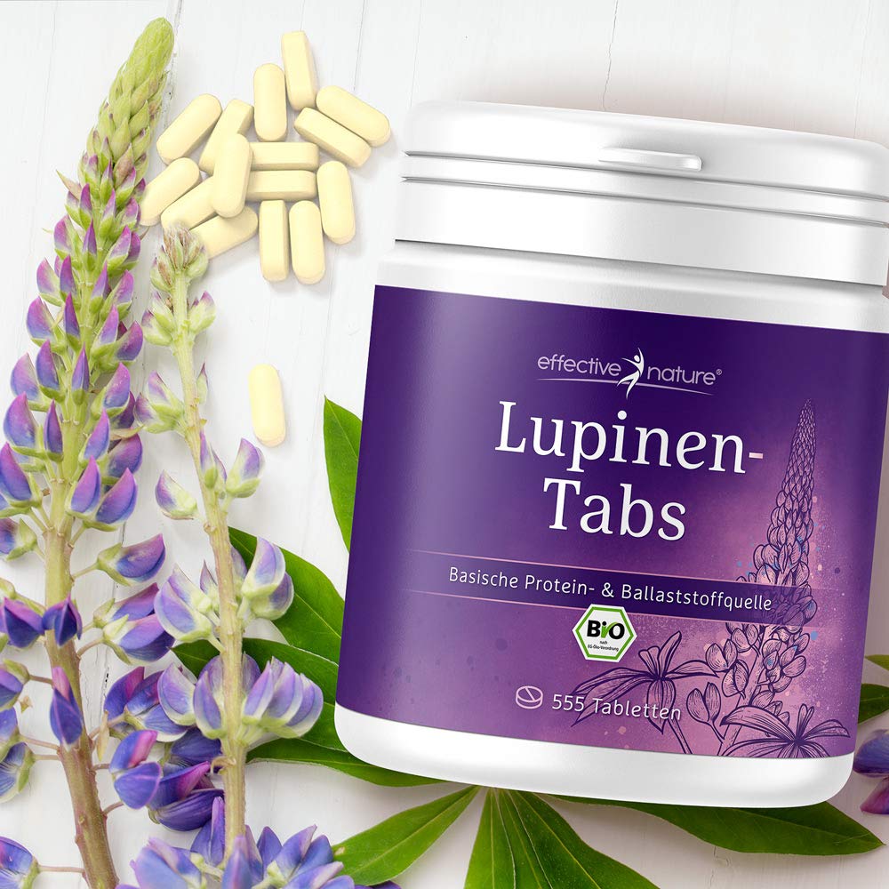 effective nature - Lupinentabs - Pflanzliche Eiweisstabletten aus kontrolliert-biologischem Anbau - Ideal für unterwegs - Hoher Proteinanteil, 1565 Stk