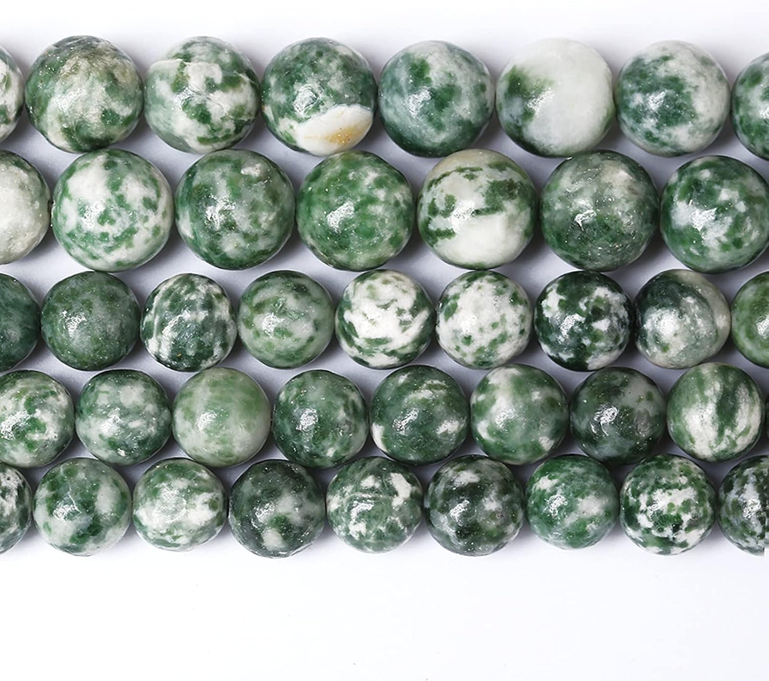 8MM 45PCS Natural Stone Verdant Jasper Loose Beads for Jewelry Making DIY Bracelet - Image 4