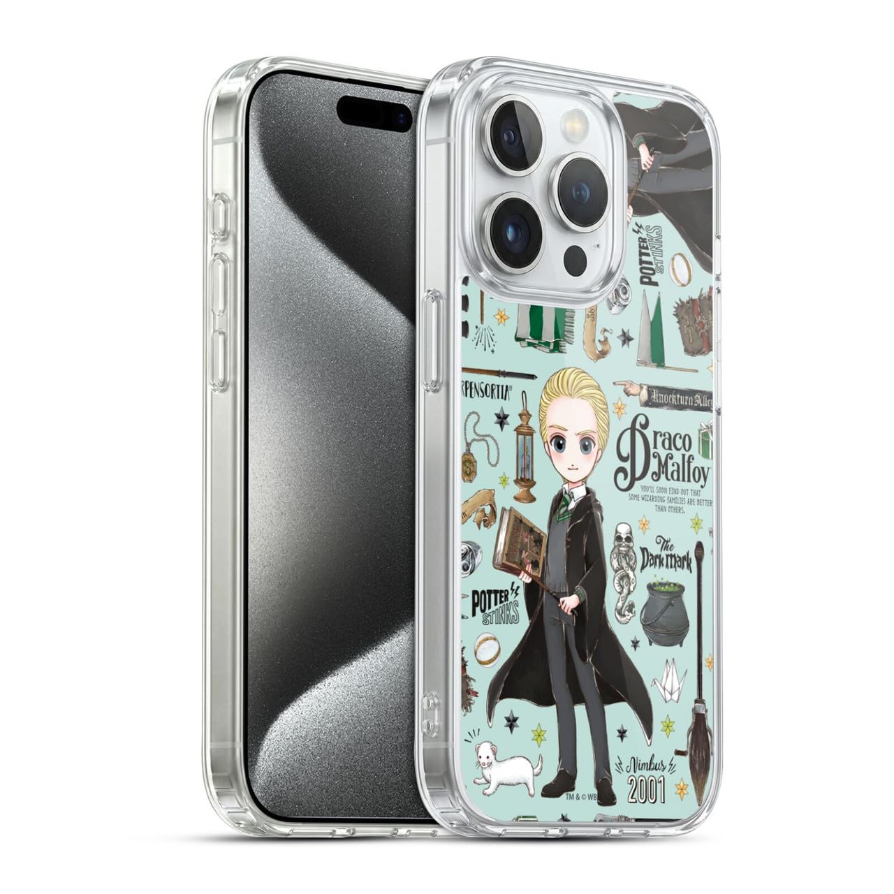 Head Case Designs Licenciado Oficialmente Harry Potter Patrón Luna Reliquias de la Muerte XXXVII Caso Funda de Gel Suave Compatible con Apple iPhone 12 / iPhone 12 Pro — view 184