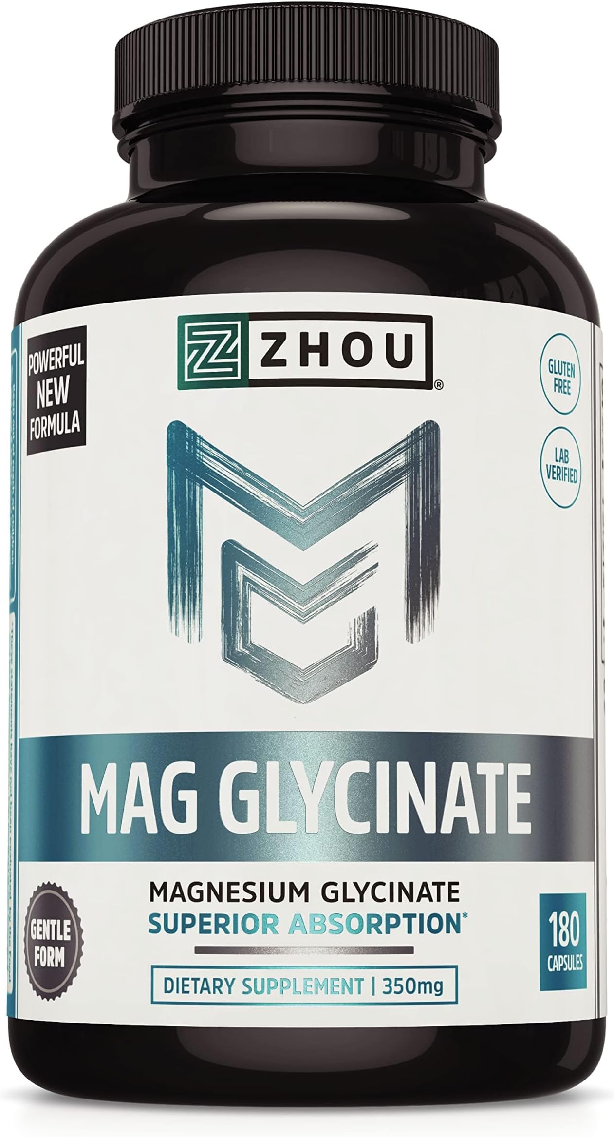 Magnesium Glycinate - Pure Mag Glycenate Supplement for Men & Women, Natural Sleep Aid, Heart Health Support, Muscle Relaxation & Vitality - 180 Vegan Friendly Capsules