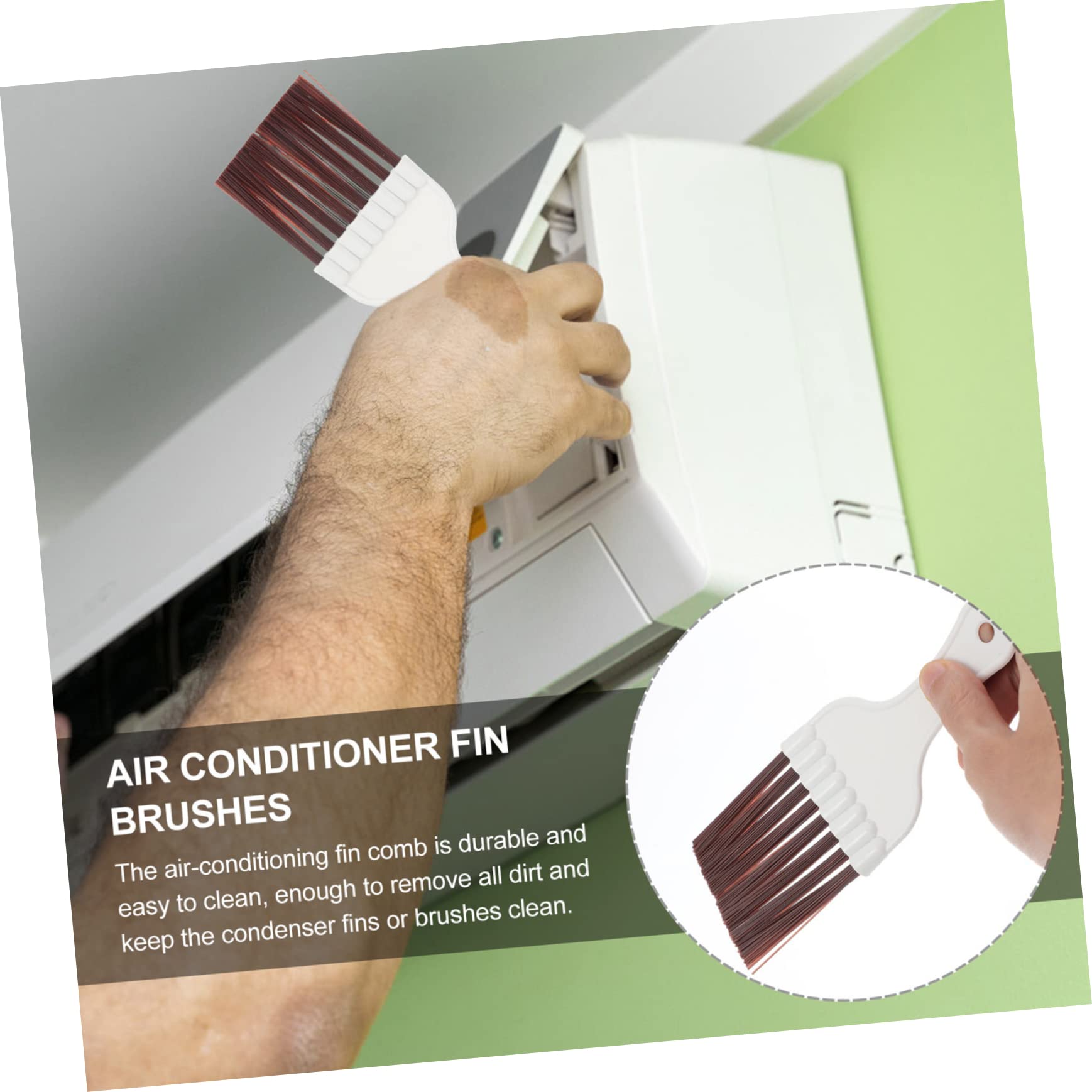 USHOBE 3 Stuks Lamellenkam Voor Airconditioning Condensator Kam Reinigingsborstel Voor De Koelspiraal Vinreinigingsborstel Voor Airconditioning Plastic Gereedschap Om Te Repareren Lucht