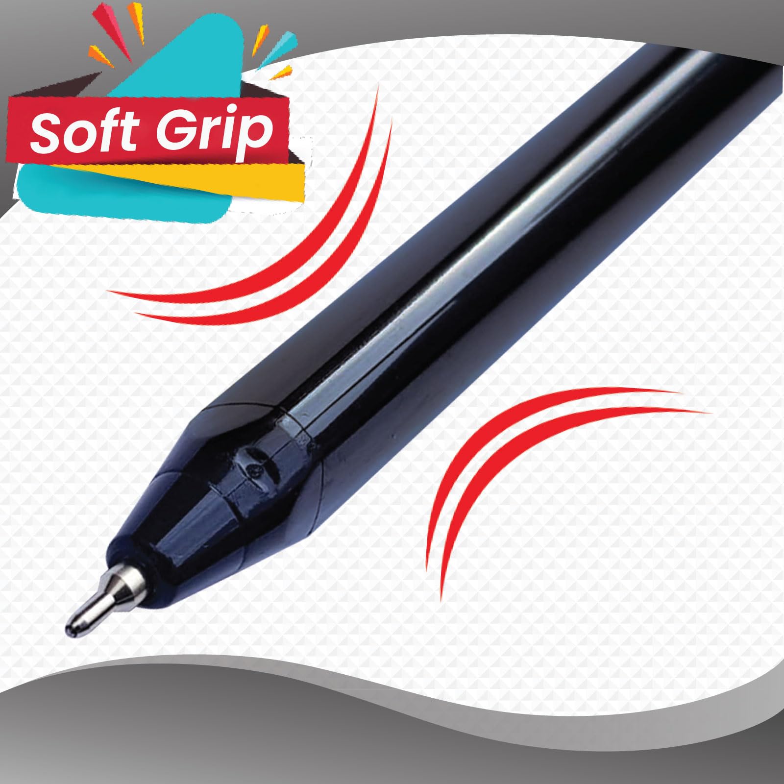 Tratto 93506 Scatola 50 Penna Nero Tratto 1 Green Punta Media, 1.0Mm