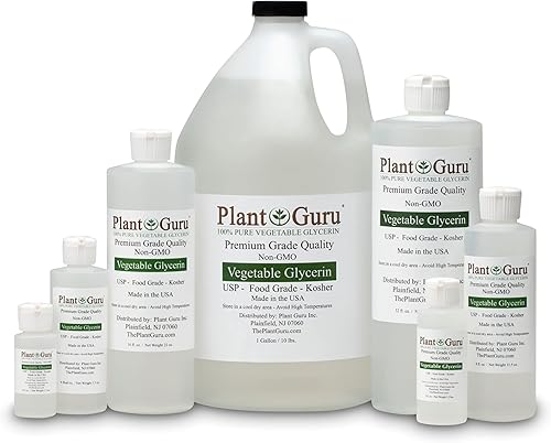 Miniatura 2 de Plant Guru Glicerina vegetalglicerina de 32 onzas. Kosher de grado alimenticio USP, ideal para piel, cabello, cara, cuerpo, manualidades y