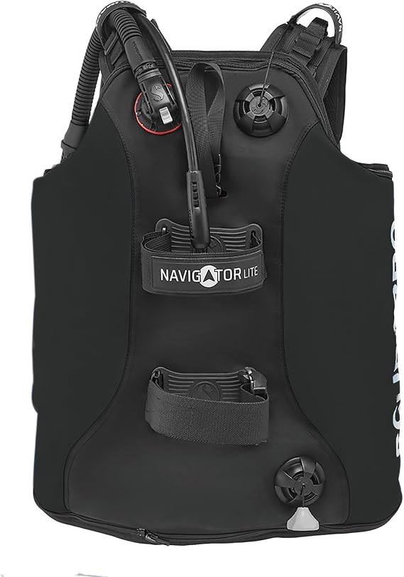Scubapro Navigator Lite Back Inflated Scuba Diving BCD with Balanced Power Inflator for Recreational Diving, Medium - 2X-Large