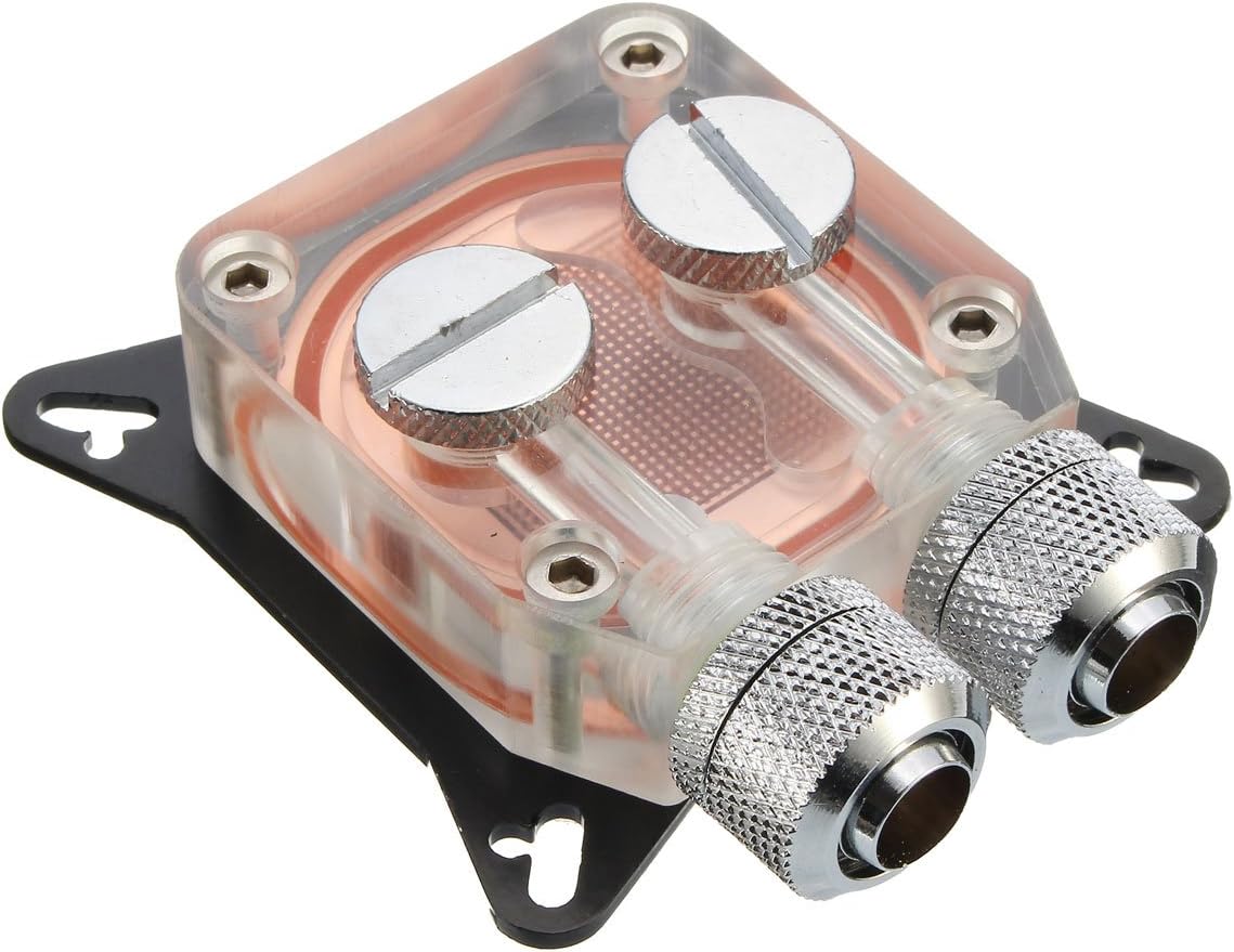 PC GPU Water Cooling Block Copper 4 Hole Compression Fitting Liquid Cooler W41