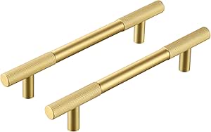 DYLIUM Transform Your Space Brass Kitchen Handles Gold Cupboard Handles ...