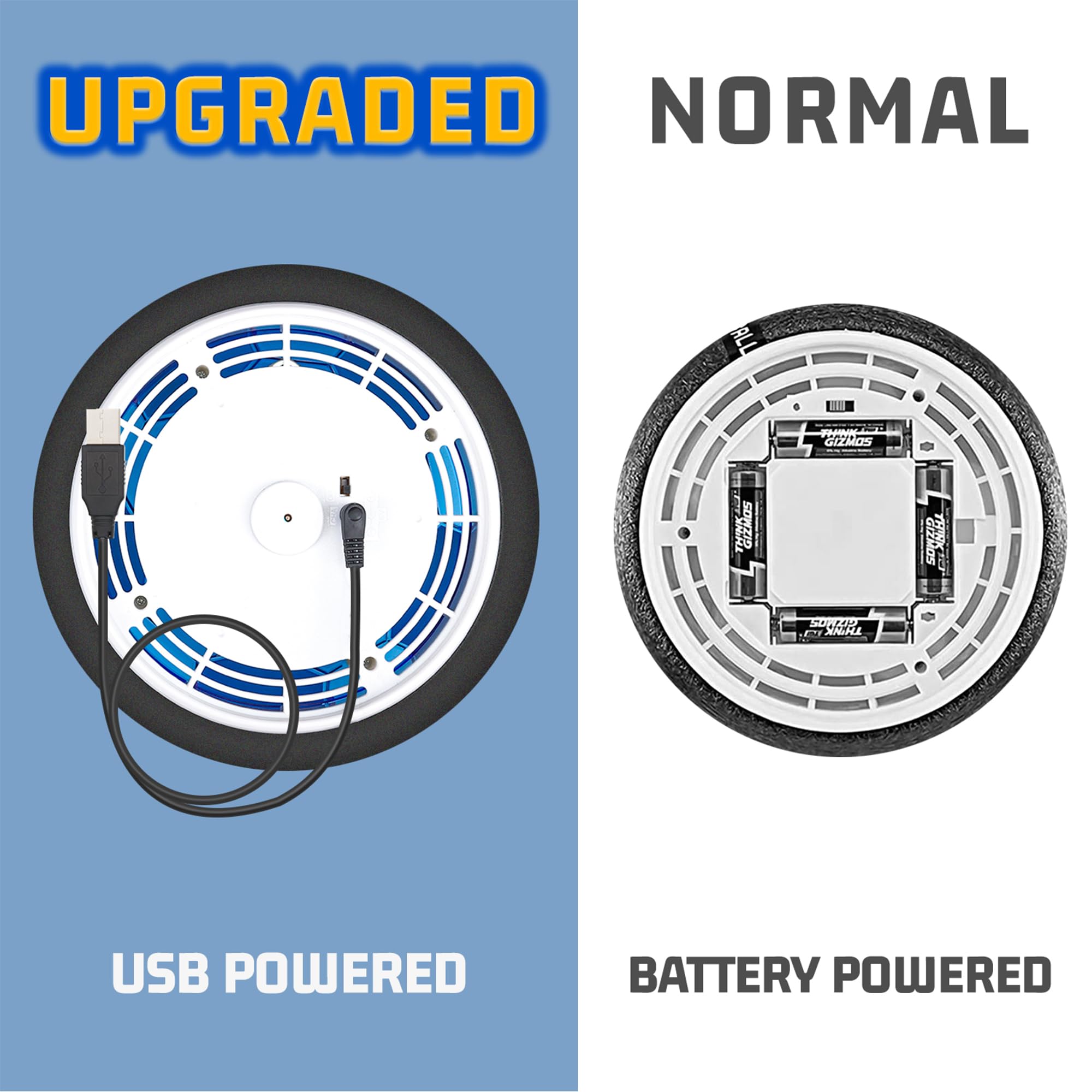 SUNNOW Pallone Calcio Fluttuante - 3-in-1 Ricaricabile Air Hover Calcio Bambini con 2 Porta da Calcio per Bambini Pallone Fluttuante Giocattoli Sportivi per Bambini 3 4 5 6 7 8-12 Anni Natale Regalo