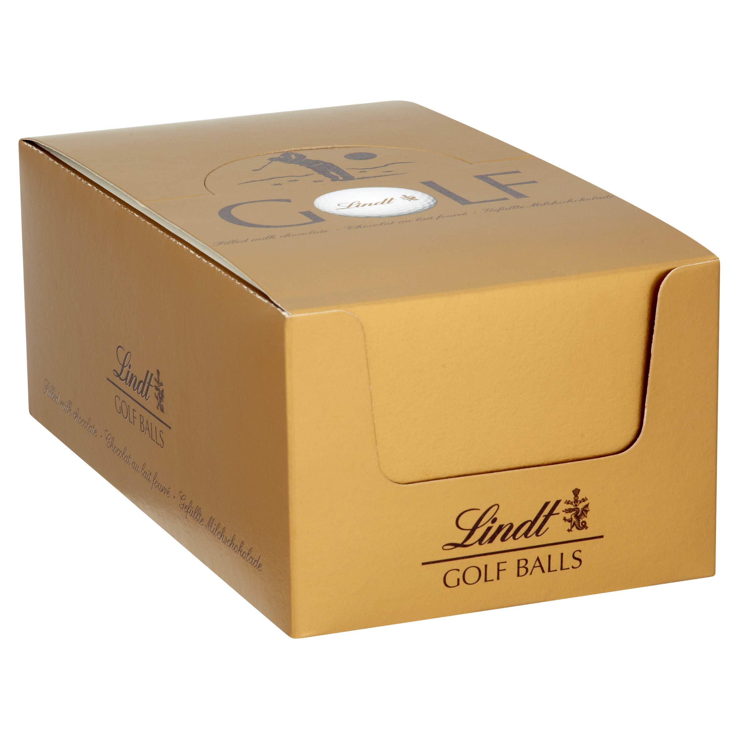 Lindt - GOLF BALLS - Chocolat au lait - Présentoir de 10 étuis de 110g