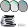 NEEWER 72mm UV/CPL/ND Lens Filter Kit with Hard Shell Storage Case, Multicoated Optical Glass & Aluminum Alloy Frame, UV + Ci