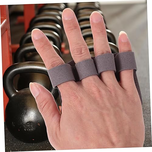 Miniatura 4 de Kisangel 2 pares de guantes de entrenamiento con agarre de palma para levantamiento de pesas, guantes para gimnasio, guantes de mano, guantes de