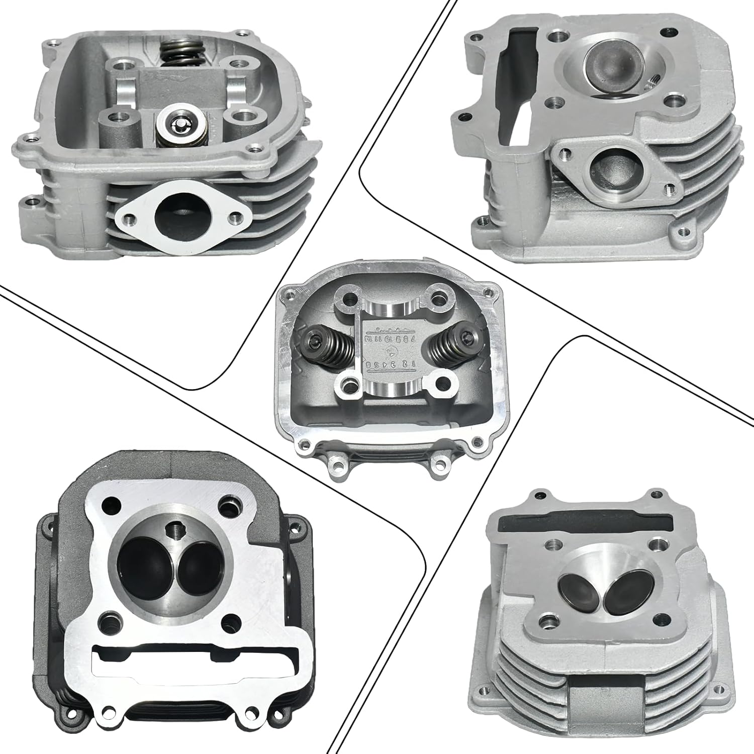 Tupo GY6150-57.4 Cylinder Kit Compatible with 125cc 150cc Jonway Jmstar Roketa Sunl Tank Peace Taotao ATV Moped Go Kart That Equipped With GY6 4-Stroke 157QMJ 152QMI Engine (Non EGR Type)