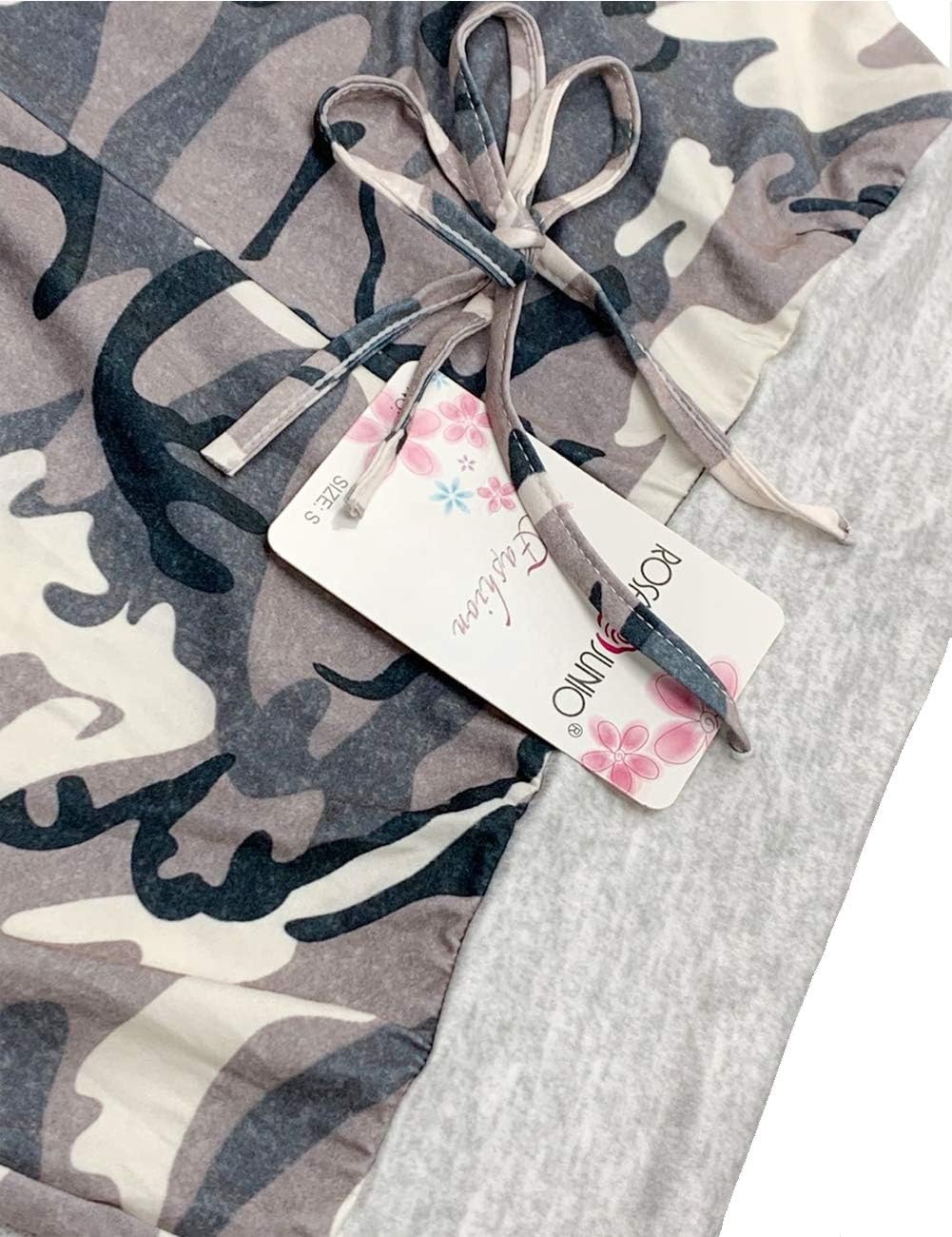 ROSA JUNIO Comfy Pajama Pants for Women Casual Drawstring Floral Palazzo Lounge Pants Stretch Wide Leg Bottoms - Image 2