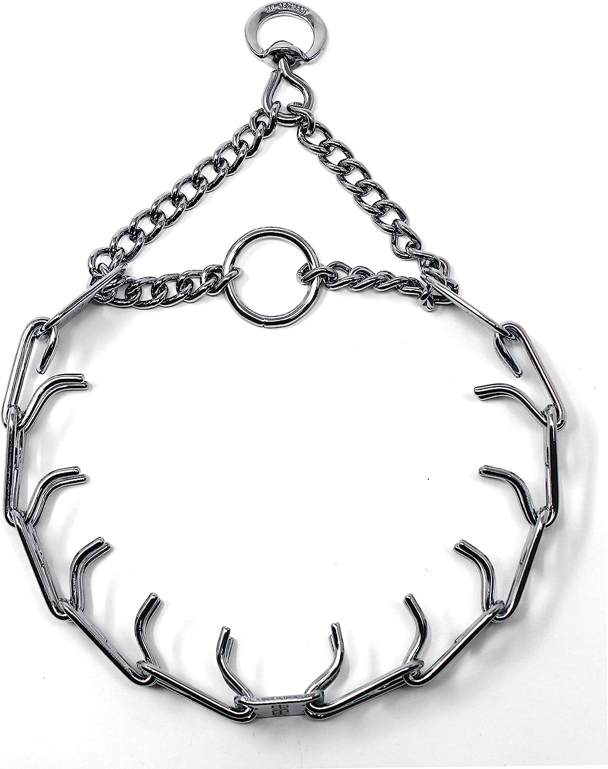 Herm Sprenger Ultra-Plus Prong Dog Training Collar — Fits 13 to 19 inch Neck (Small, 2.25mm Gauge, 16 inch Base Length, Extendable with Additional Prong Links) — Chrome Plated...
