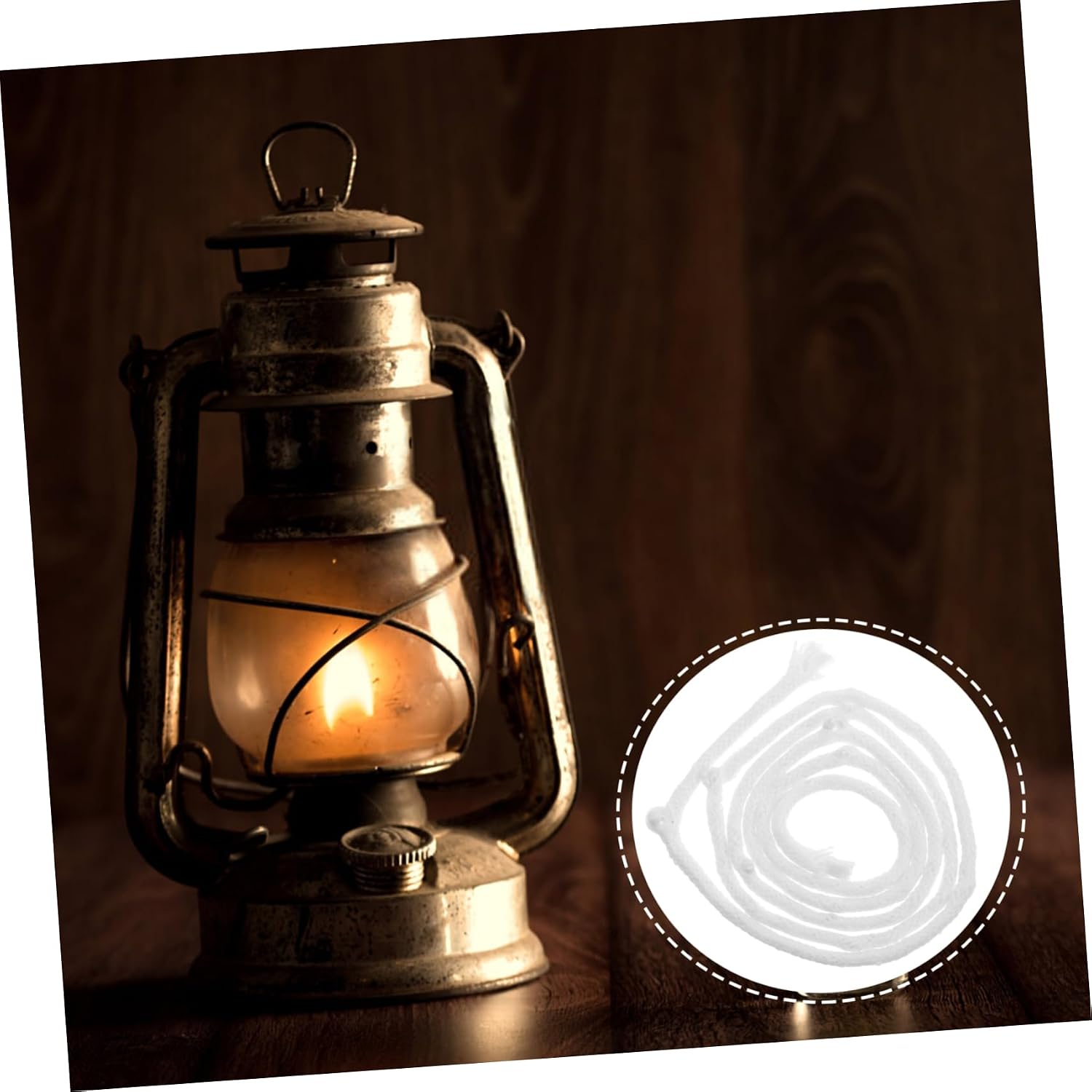 Fiberglass Replacement Wick for Lanterns and Torches 1M Long Sturdy Glass Fiber Material for Outdoor Use and Rituals