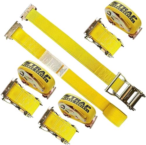 XSTRAP STANDARD 4-PK 2" x 12' E-Track Heavy Duty Ratchet Tie Down Straps