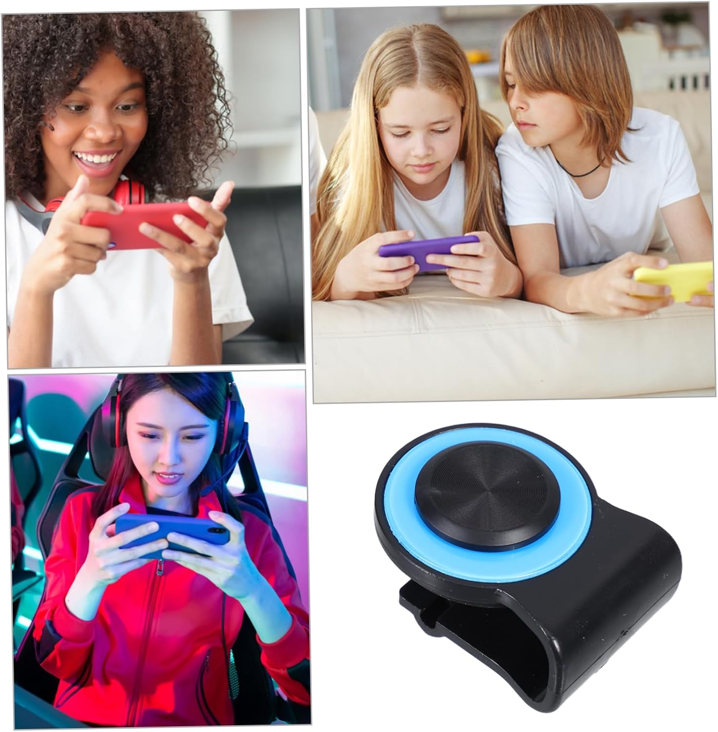Gamepad Controller Thumb Sticks Mobile Game Controller Trigger Clip for Cell Phone