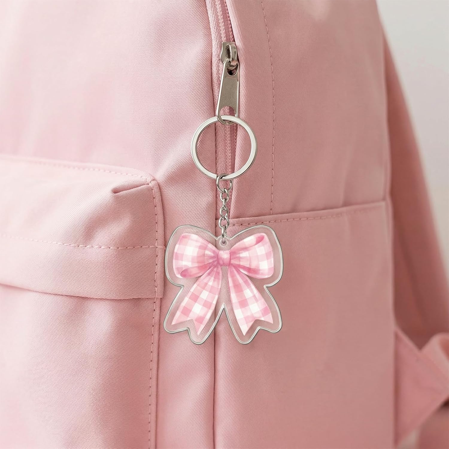100pcs Pink Bow Keychain Bulk Cute Keychains Bulk Coquette Party Favors Pink Party Favors for Women Bow Keychain for Wedding Bachelorette Bridal Shower Birthday Celebration