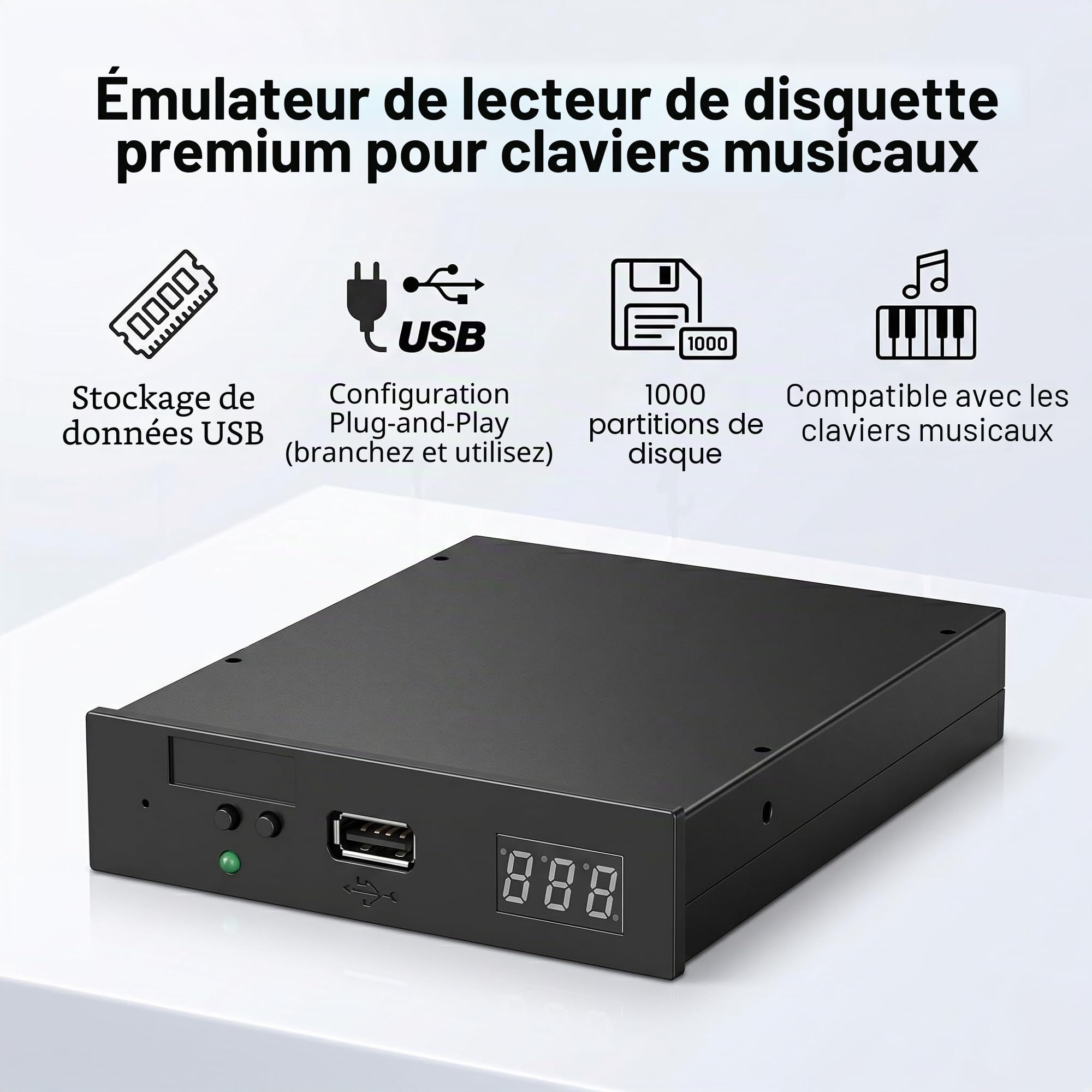 Yosoo SFR1 M44 U100 K émulateur de lecteur de disquette nouvelle Version USB organe électronique